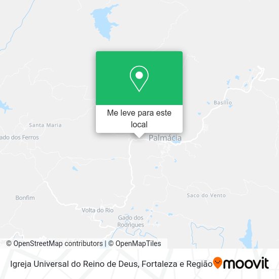 Igreja Universal do Reino de Deus mapa