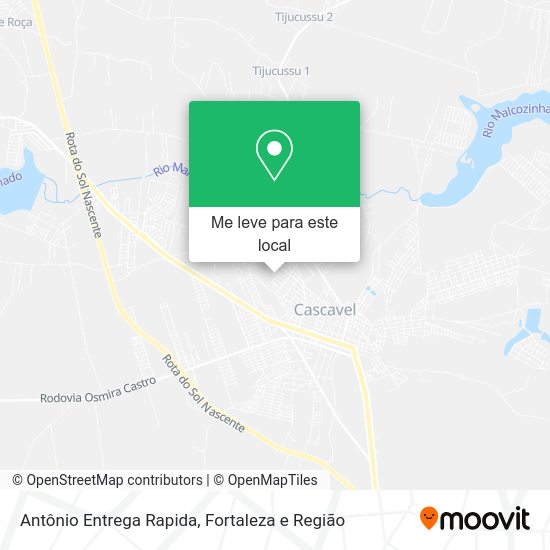 Antônio Entrega Rapida mapa