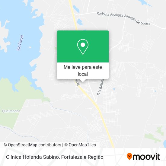 Clínica Holanda Sabino mapa
