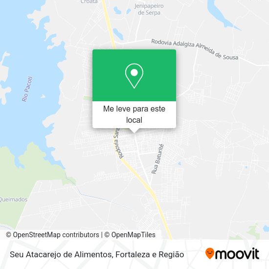 Seu Atacarejo de Alimentos mapa