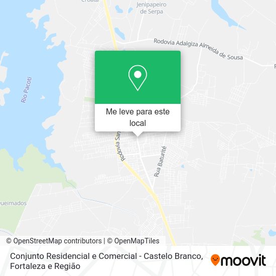 Conjunto Residencial e Comercial - Castelo Branco mapa