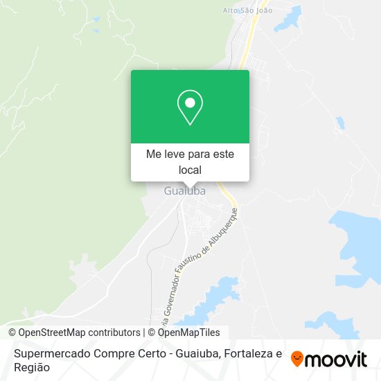Supermercado Compre Certo - Guaiuba mapa