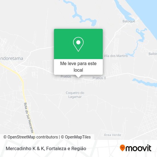 Mercadinho K & K mapa