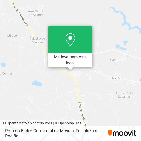 Pólo do Eletro Comercial de Moveis mapa