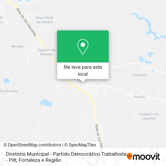 Diretorio Municipal - Partido Democrático Trabalhista - Pdt mapa