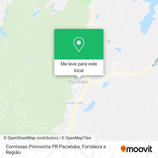 Comissao Provisória PR Pacatuba mapa