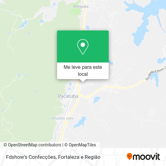 Fdshow's Confecções mapa