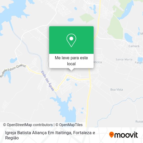 Igreja Batista Aliança Em Itaitinga mapa