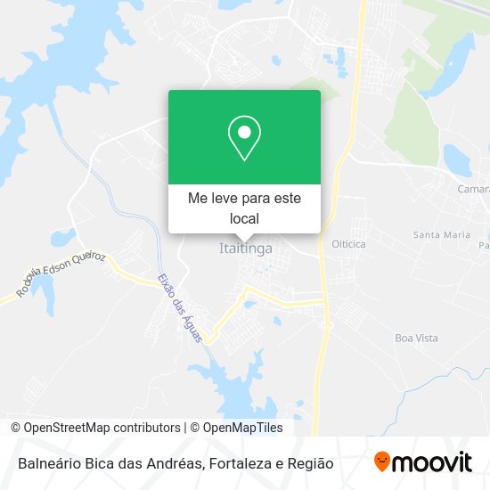 Balneário Bica das Andréas mapa