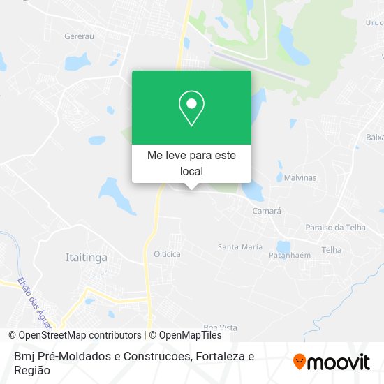Bmj Pré-Moldados e Construcoes mapa