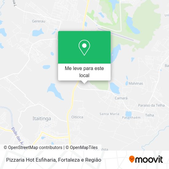 Pizzaria Hot Esfiharia mapa