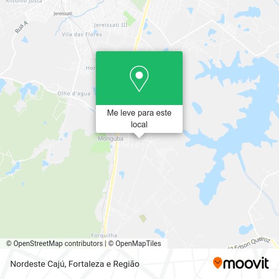 Nordeste Cajú mapa