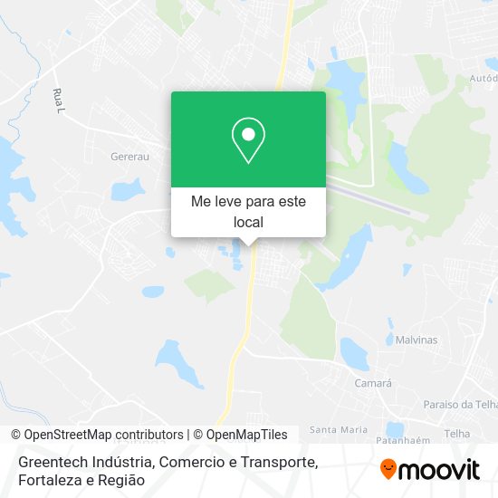 Greentech Indústria, Comercio e Transporte mapa