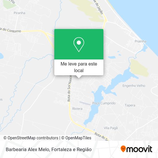 Barbearia Alex Melo mapa