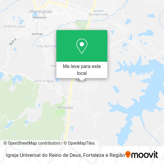 Igreja Universal do Reino de Deus mapa