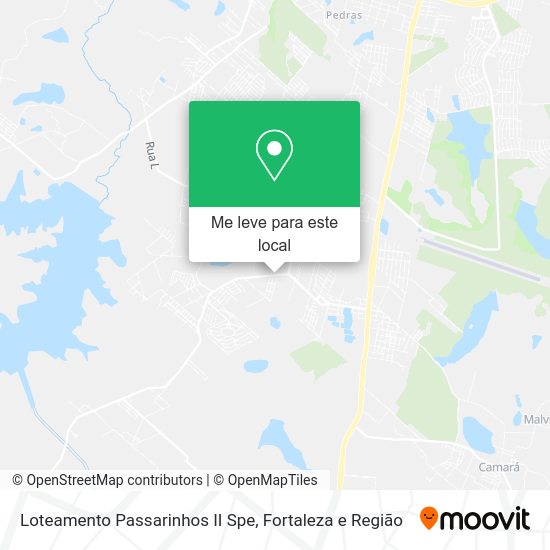 Loteamento Passarinhos II Spe mapa