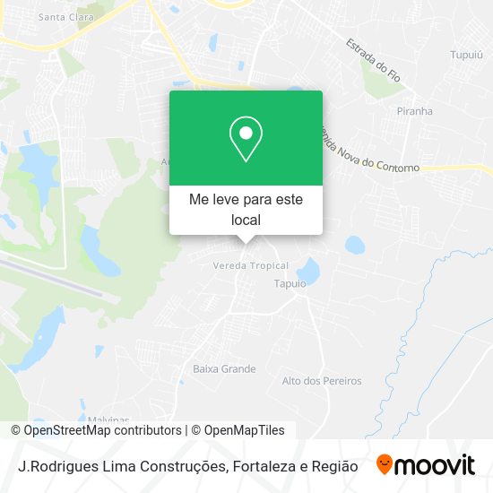 J.Rodrigues Lima Construções mapa