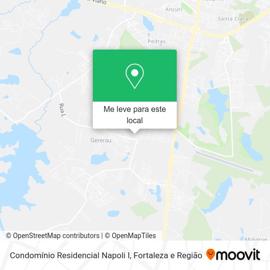 Condomínio Residencial Napoli I mapa