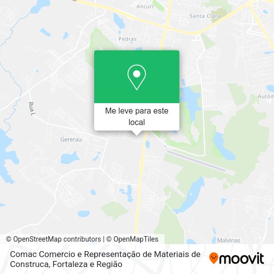 Comac Comercio e Representação de Materiais de Construca mapa