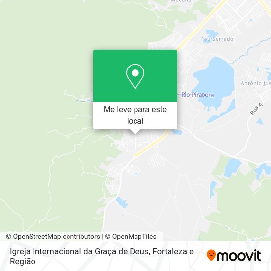Igreja Internacional da Graça de Deus mapa