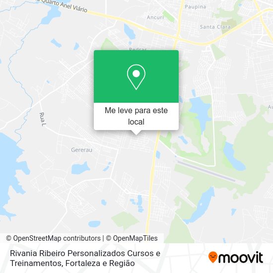 Rivania Ribeiro Personalizados Cursos e Treinamentos mapa