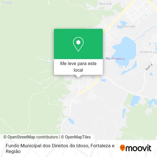 Fundo Municipal dos Direitos do Idoso mapa