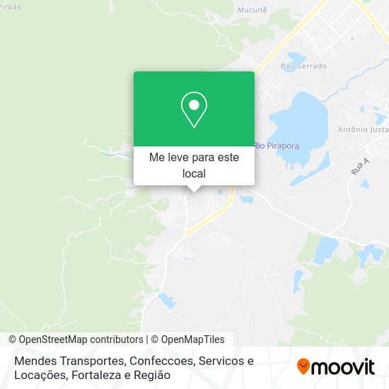 Mendes Transportes, Confeccoes, Servicos e Locações mapa