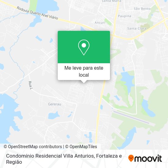 Condomínio Residencial Villa Anturios mapa