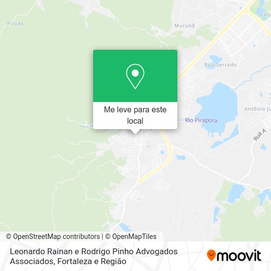 Leonardo Rainan e Rodrigo Pinho Advogados Associados mapa