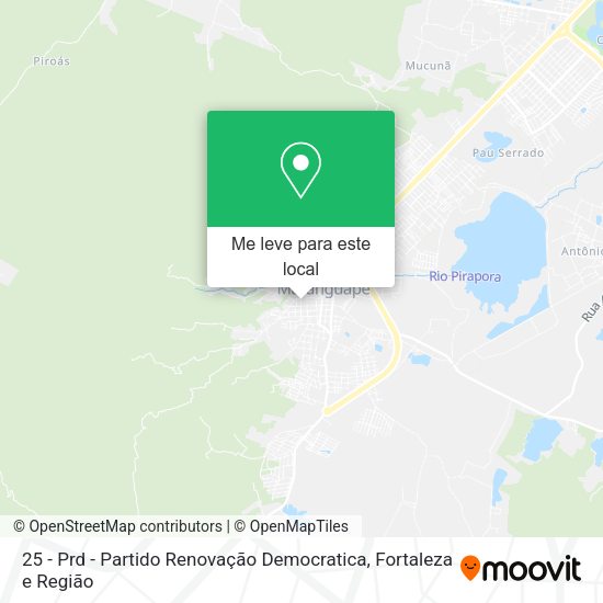 25 - Prd - Partido Renovação Democratica mapa