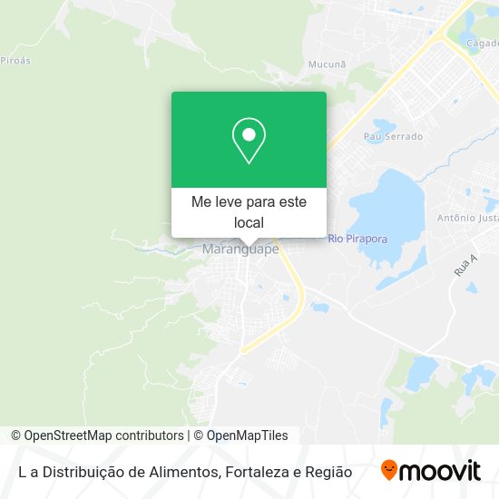 L a Distribuição de Alimentos mapa