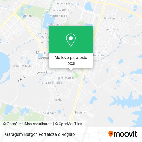 Garagem Burger mapa