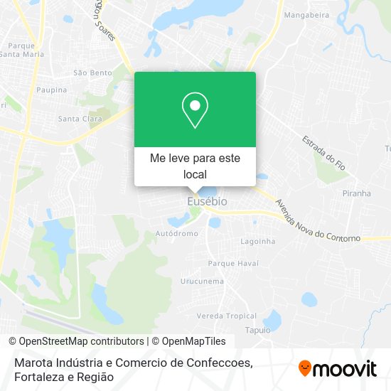 Marota Indústria e Comercio de Confeccoes mapa
