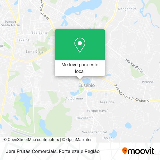 Jera Frutas Comerciais mapa