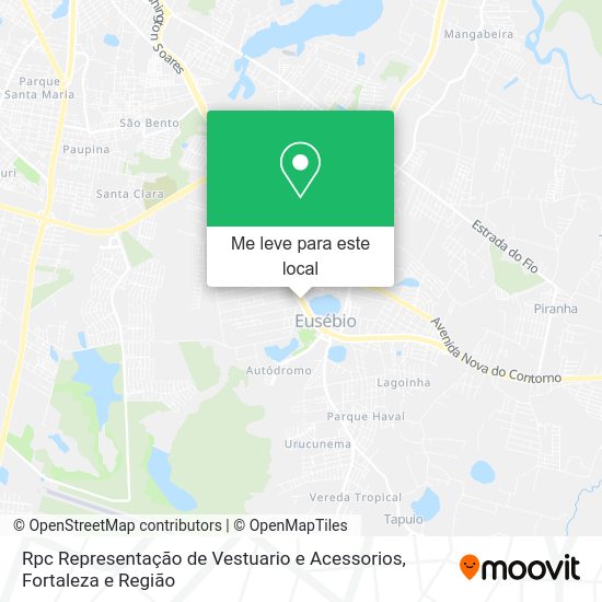 Rpc Representação de Vestuario e Acessorios mapa
