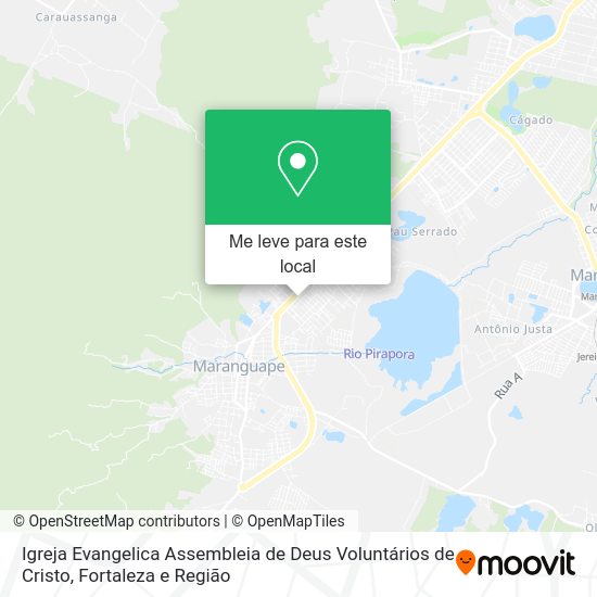 Igreja Evangelica Assembleia de Deus Voluntários de Cristo mapa