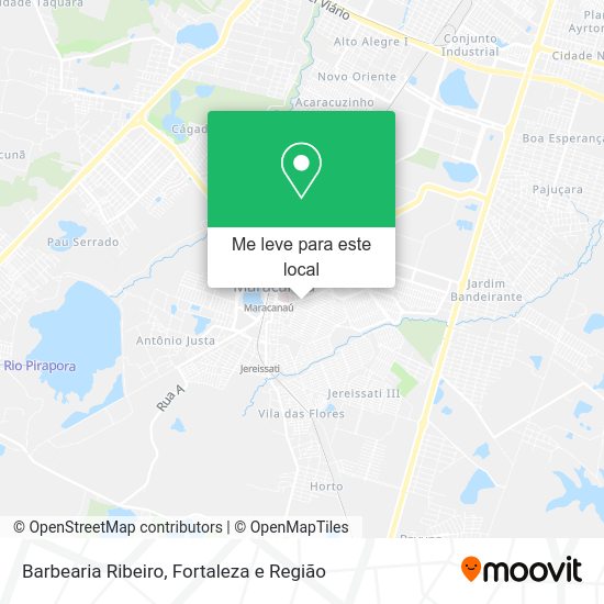 Barbearia Ribeiro mapa
