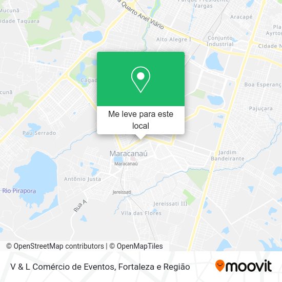 V & L Comércio de Eventos mapa