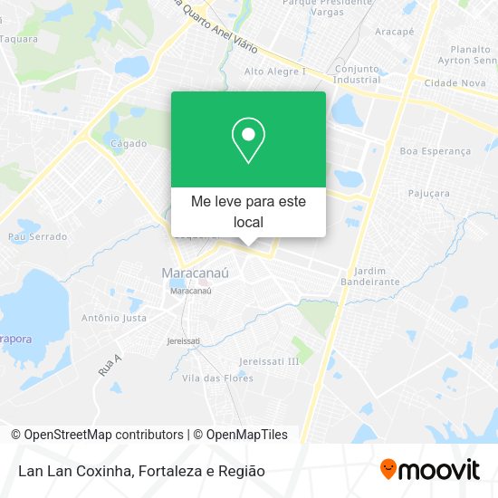 Lan Lan Coxinha mapa