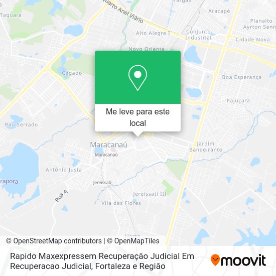 Rapido Maxexpressem Recuperação Judicial Em Recuperacao Judicial mapa