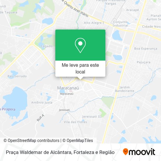 Praça Waldemar de Alcântara mapa