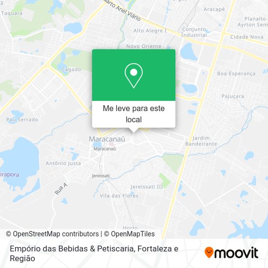 Empório das Bebidas & Petiscaria mapa
