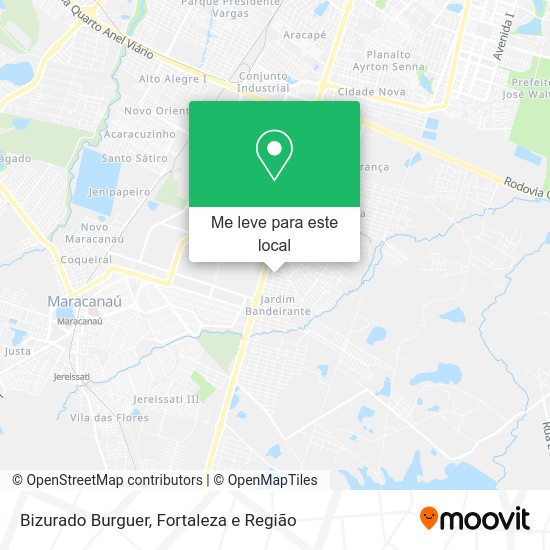 Bizurado Burguer mapa