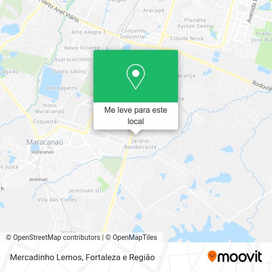 Mercadinho Lemos mapa