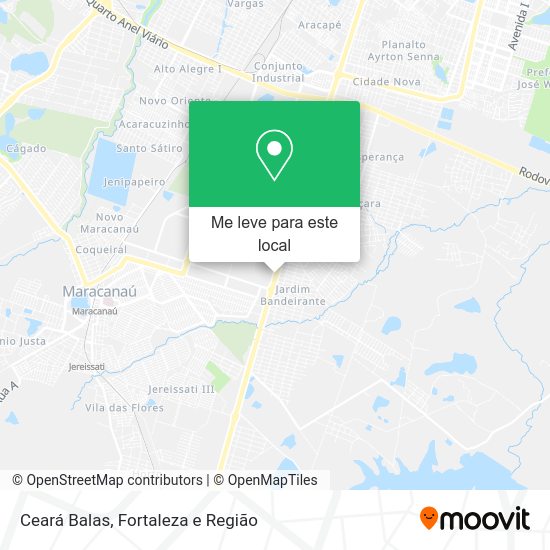 Ceará Balas mapa