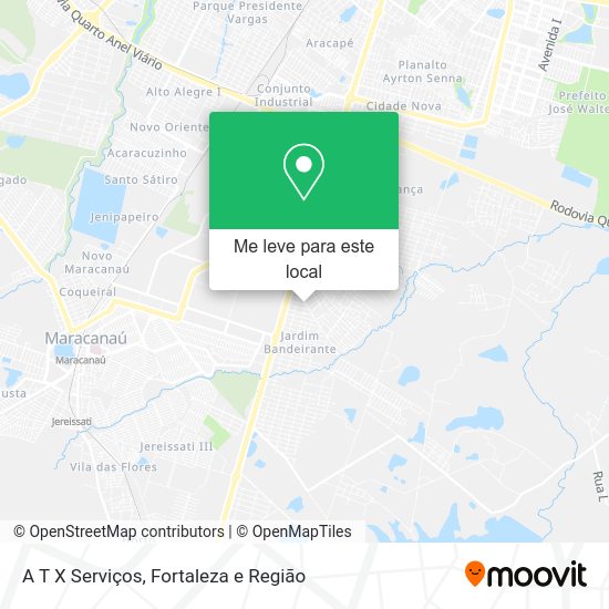 A T X Serviços mapa