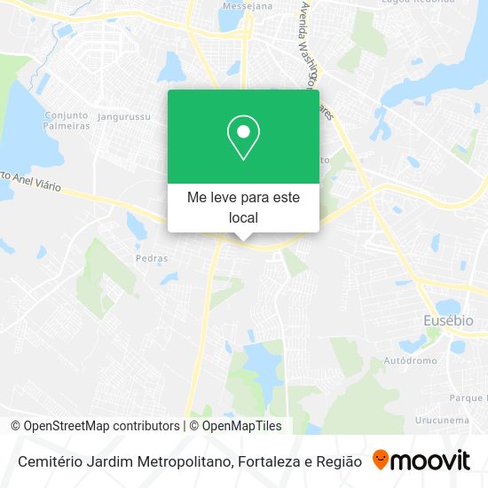 Cemitério Jardim Metropolitano mapa