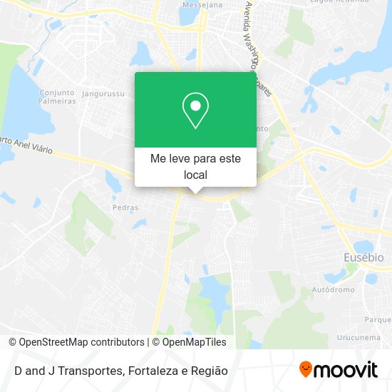 D and J Transportes mapa
