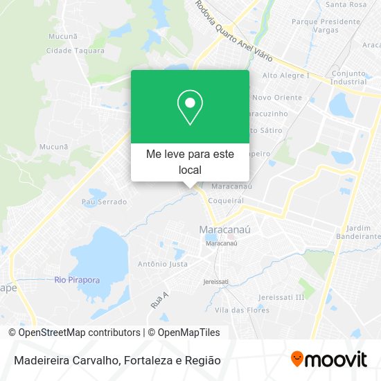 Madeireira Carvalho mapa