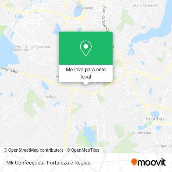 Mk Confecções. mapa